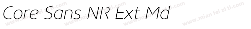 Core Sans NR Ext Md字体转换